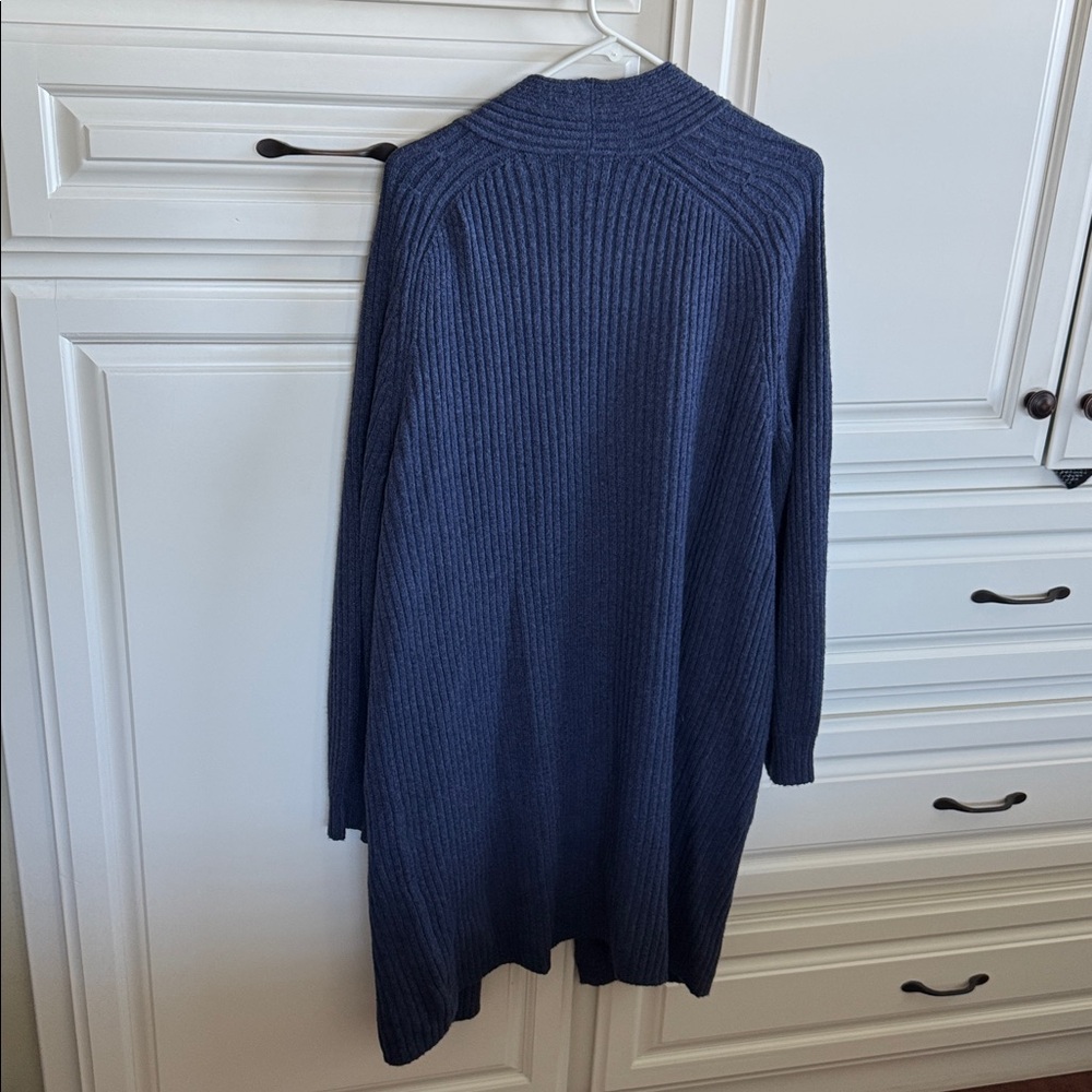 Universal Thread Deep Blue Ribbed Cardigan - Picture 7 of 8